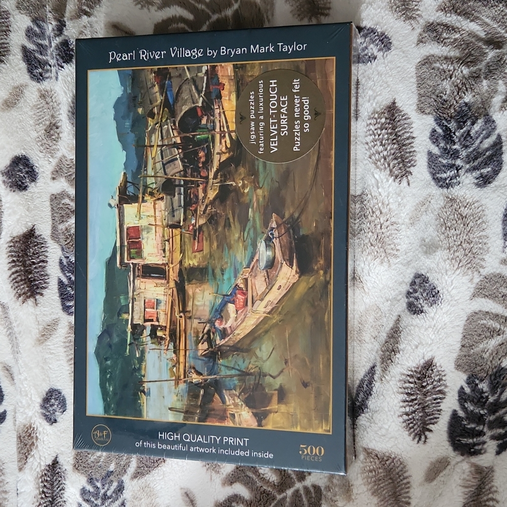 Art & Fable Puzzle Co. Pearl River Village - 500 Piece Jigsaw Puzzle